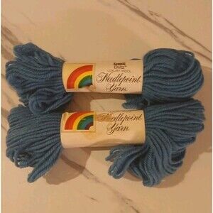 Scoville Dritz True Blue Virgin Wool Needlepoint Yarn 40 YD/Skein-Set Of 2
